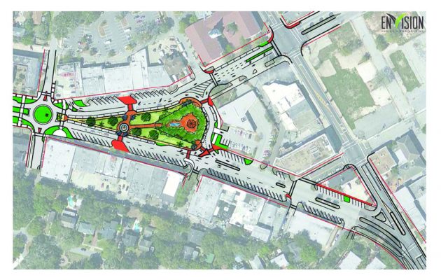 Square traffic, Balis Park redesign makes debut