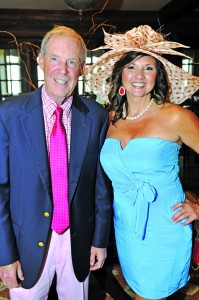 Jim Henry, chairman of the board of Pine Castle with Renee Finley, event chair  