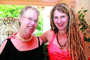 Kathleen King and playwright Jennifer Chase
