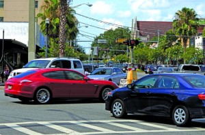 Motorists approaching the busy 5 Points intersection aren’t always sure of the rules, according to several members of the 5 Points Merchants Association and Riverside Avondale Preservation, two organizations that are making a push to have traffic flow restructured without losing the icon intersection’s historic value