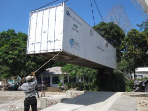 Lambs Yacht Center was one of several local companies and nonprofits, including All Saints Episcopal Church, that helped get a shipping  container turned into a prosthetic lab in Haiti