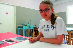 Jordan Tucker, age 10, loves to draw. “I’ve been drawing since I could hold a crayon,” she said. Tucker will be attending 6th grade this fall at James Weldon Johnson College Prep School