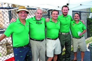  Knights of Columbus made sure visitors to the carnival were hydrated: Fred Fiore, Robert Hutto, Ben Parker, John Holzbaur and Mark Prive had bottles of ice cold water available