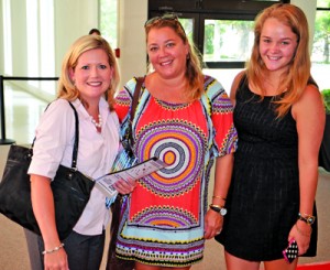 Candace Monroe, of FSS, with Christy and Ali Ponder