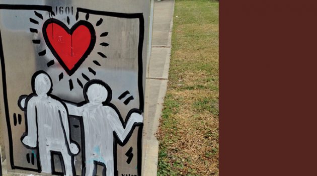 Anonymous street artist risks legal action to  promote creative spirit