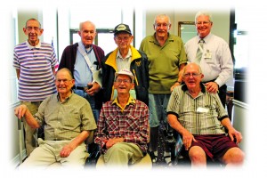 Front: Vernon Barefield, Bill Law, Cecil Carlton Back: Jack Parent, Ray Brinson, Neil Gehret, Dr. William Wooden, Wyman Hunt