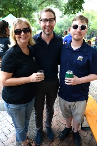 Susan Miller of Bold City Brewery, Bryant Hardwick and Kevin Miller of Bold City Brewery