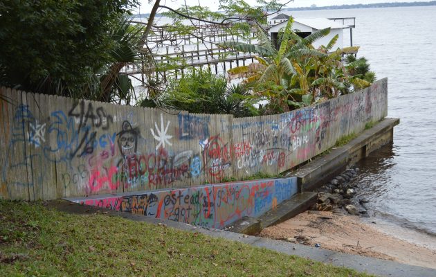 Boyer, residents seek ways to shield neighborhood river access from graffiti, teen partying