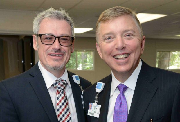 Darin Roark, vice president of Medical Services Baptist Clay Medical Campus with Keith Tichell, vice president of strategic assets for Baptist Health