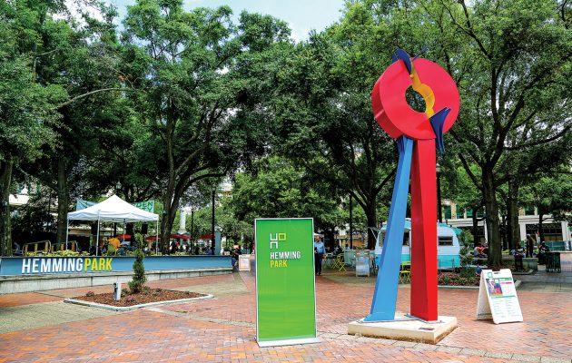Modern art aficionado donates sculpture to Hemming Park