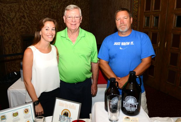 Krysta Johnston, Bob Grandstaff and Rick Haase with River City Brewing Company