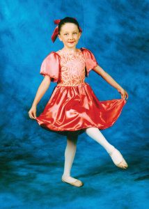 Pamela Litz as a young dancer