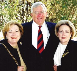 Selby, Kin and Linda in Crystal River, Florida, 1999