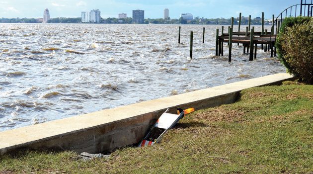 Storm widens holes in Riverfront Park