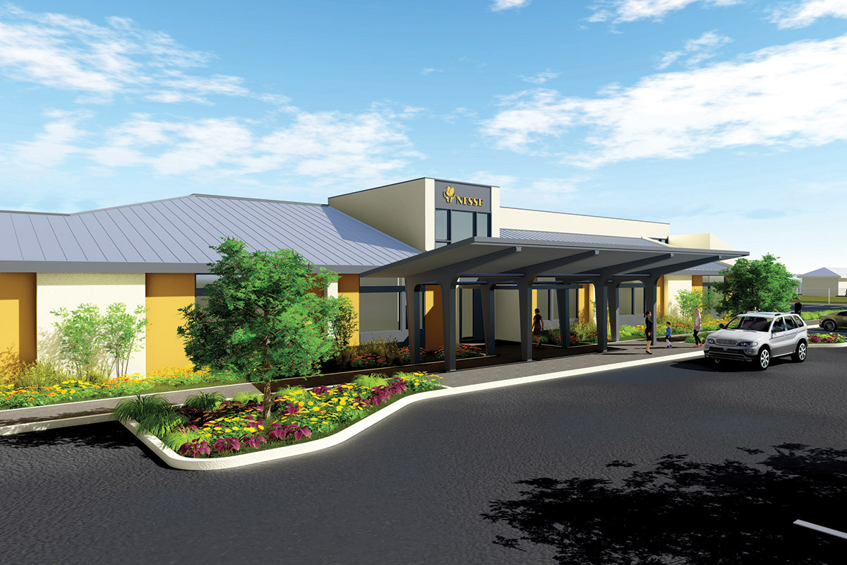 Main entrance of proposed new campus