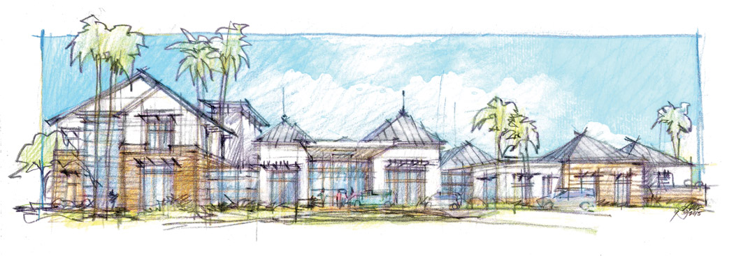 Rendering of the front of Hope Lodge Jacksonville