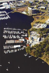 The Ortega River Boatyard, also known as Graham’s Boatyard, in 2005 prior to demolition.