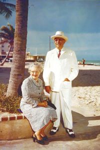 Ida and Dr. Robert McIver in Ponte Vedra Beach in 1954.