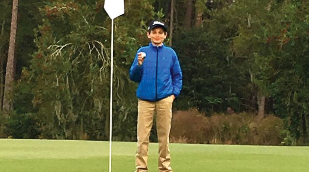 Genes play out for junior golfer