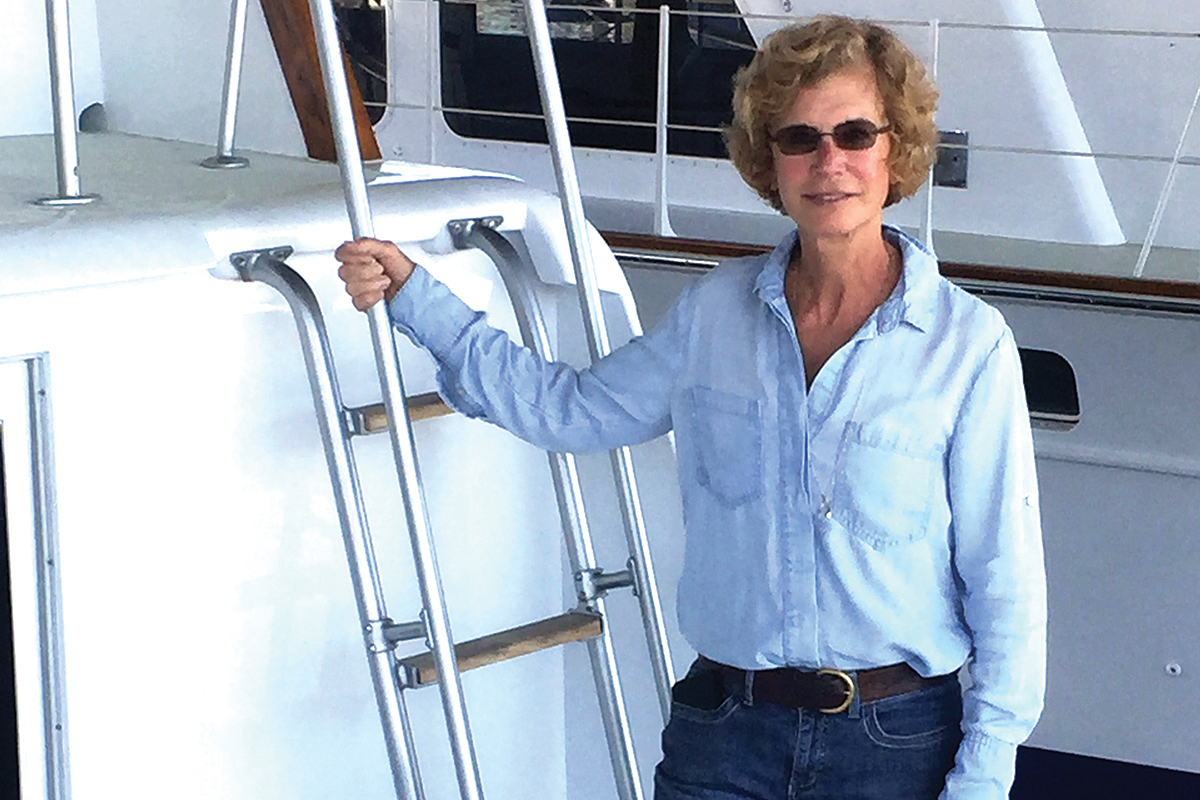 Cindy Purcell, Huckins Yachts owner/operator and former barefoot water skier