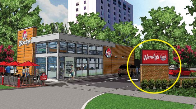 5 Points Wendy’s signage almost ‘cut down to size’