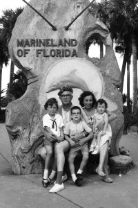 The Williams family at Marineland:  Joe and Catherine, Kim, Mark and Kara