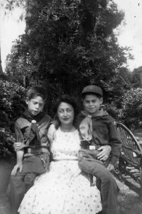 Rose Lena Cohen with her sons, Martin and Ron