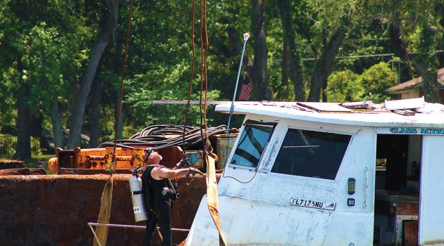 Derelict vessel removed, difficult operation completed