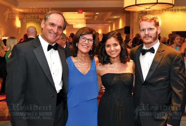 JDRF Board President Scott Heller with his wife Celeste, Misti DiGiovanni and Hayden Heller