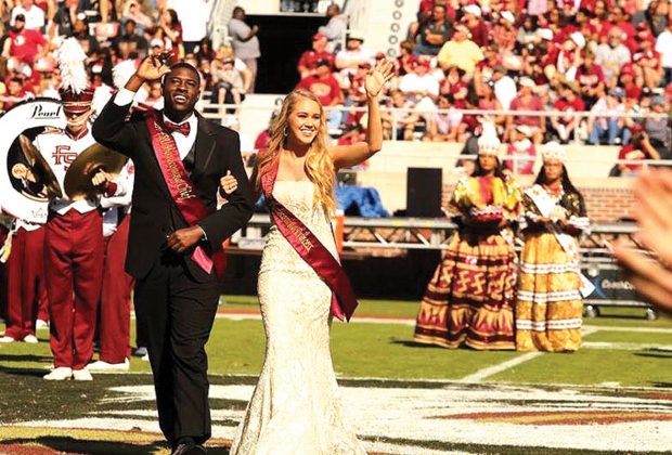 Dionte Boddie and Emily Galant were Florida State University’s 2017 Homecoming Chief and Princess Nov. 18.