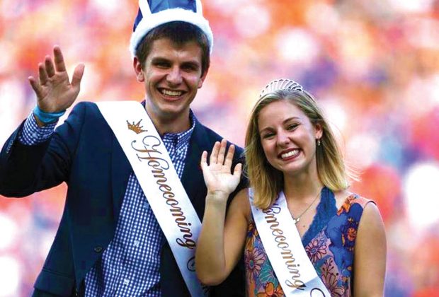 Michael Cizek and Devon Leasure were named University of Florida’s Homecoming King and Queen Oct. 6.