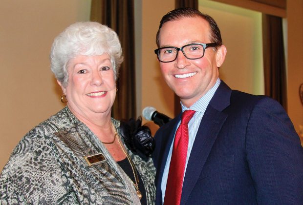 Sharon Light, president of the Republican Women’s Club of Duval Federated, with Mayor Lenny Curry