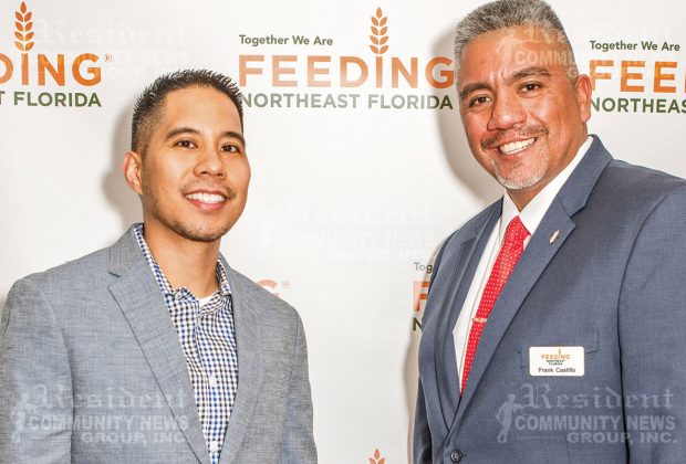 Erick Bautista with Frank Castillo, Feeding Northeast Florida CEO