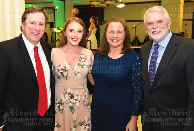 Keynote Speaker Michelle Scott with her parents Bob and Lesley Scott were joined by The Honorable Mark Mahon, Chief Judge of the Fourth Judicial Circuit.