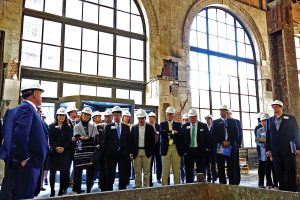 The JAX Chamber Board of Governors went on hard-hat tour of the Barnett Building on March 8, as part of its focus this year on downtown development.