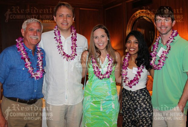 Dr. David McInnis with Dr. Taylor and Tori Johnson, Dr. Christina Cherian and Dr. Steve Arnold