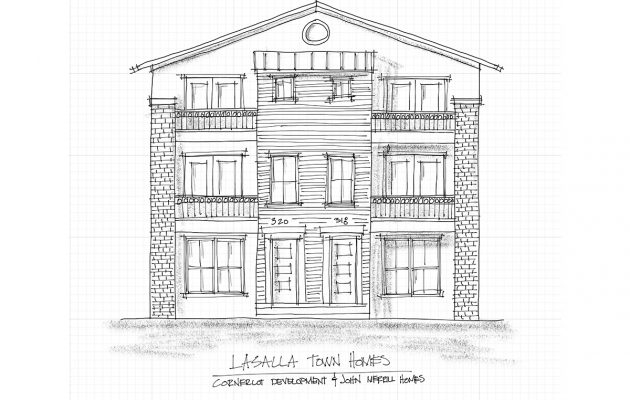 New townhomes proposed to replace multi-family units on Lasalle Street