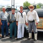 Sons of the Confederacy, Kirby Smith Camp 1209: John Ruff, Frank Marjenjoff, John Carson, Chris Bunton and Kim Hoffecker