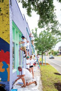 The 8th Street side of The Sanctuary received a new coat of paint and new window inserts, thanks to volunteers from The Marina at Ortega Landing