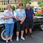 Visitors Blanche Demers with Phillis and Sherman Thatcher at The Windsor’s Summer Sock Hop