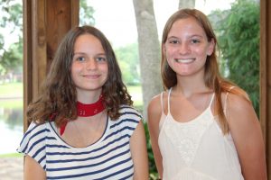 Juliette Vasseur, a 15-year-old French girl, with her host, Olivia Nolan