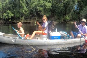 Paddling on the Suwannee is one of many fun outings enjoyed by Native Sons and Daughters.
