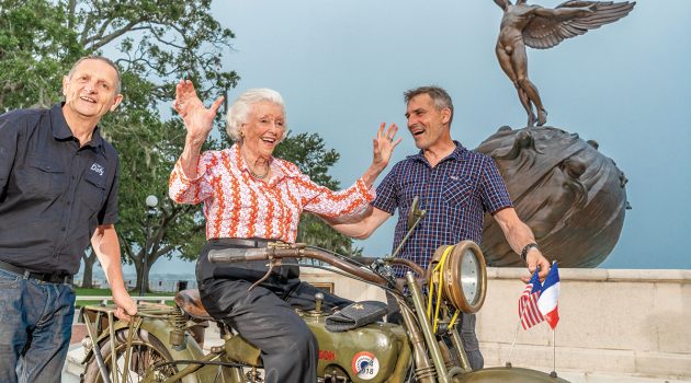 Restored century-old Harley-Davidson makes goodwill tour