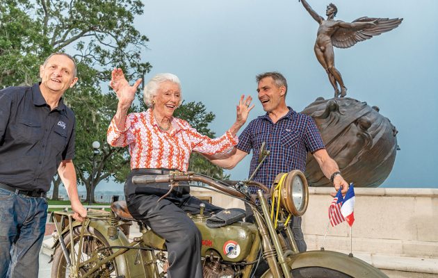Restored century-old Harley-Davidson makes goodwill tour