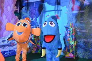 Even Dorrie couldn’t forget about Halloween Doors & More – she brought Nemo along, too!(Photo credit: David Luck, Community Hospice & Palliative Care)