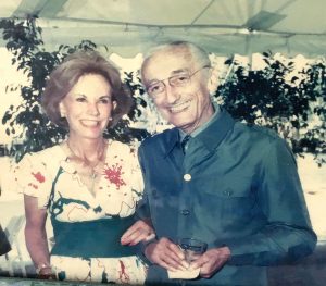 Roxie Merrill with Jacques Cousteau