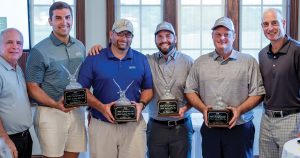 First place team England-Thims and Miller, Inc. at the 21st Annual LENNAR and MBF Champions for Child Safety Pro Am Golf Tournament