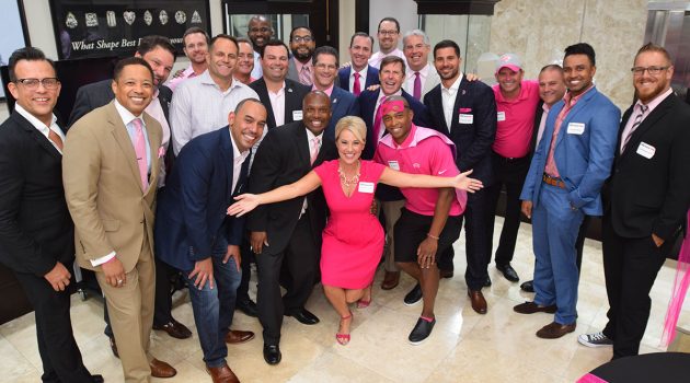 Men wear pink to raise funds, show support in fight against breast cancer