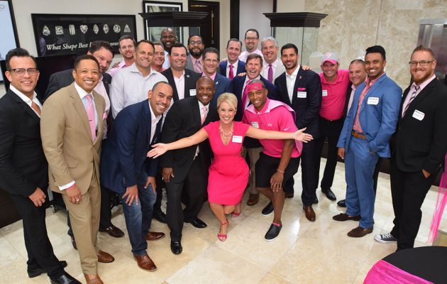 Men wear pink to raise funds, show support in fight against breast cancer
