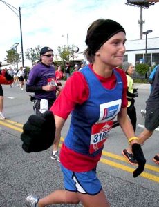 Lauren Purdy ran in the Chicago Marathon several years ago to support the American Cancer Society.